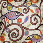 Abstract Primitive Birds, Art Deco