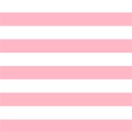 Cherry Blossom Pink Horizontal Stripes