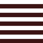 Horizontal Stripes - White and Dark Sienna Brown