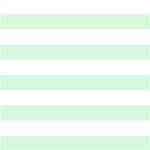 Horizontal Stripes - White and Pastel Green