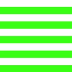 Horizontal Stripes - White and Neon Green