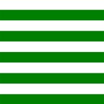 Horizontal Stripes - White and Green