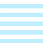 Horizontal Stripes - White and Light Blue