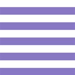 Horizontal Stripes - White and Ube Violet