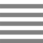 Horizontal Stripes - White and Gray