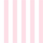 Vertical Stripes - White and Piggy Pink