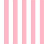 Vertical Stripes - White and Cherry Blossom Pink