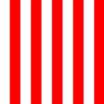 Vertical Stripes - White and Red