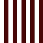 Vertical Stripes - White and Bulgarian Rose Red