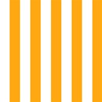 Vertical Stripes - White and Dark Tangerine Orange