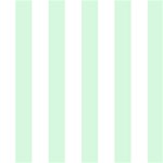 Vertical Stripes - White and Pastel Green