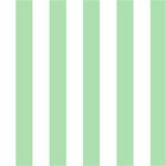 Vertical Stripes - White and Celadon Green