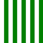 Vertical Stripes - White and Green