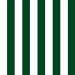 Vertical Stripes - White and Forest Green