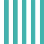 Vertical Stripes - White and Verdigris