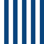 Vertical Stripes - White and Dark Cerulean