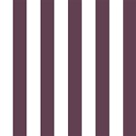 Vertical Stripes - White and Eggplant Violet