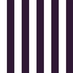 Vertical Stripes - White and Dark Purple