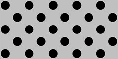 231 polka dots black on silver gray 2400x1200