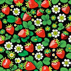 strawberries pattern