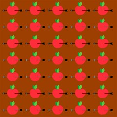 apple arrow pattern design drawing