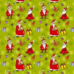 background with santa claus christmas decorations