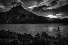 bw nahuel huapi lake and andes range mountains landscape bariloche argentina