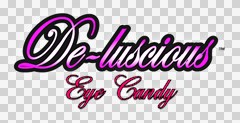 de luscious eye candy glow logo