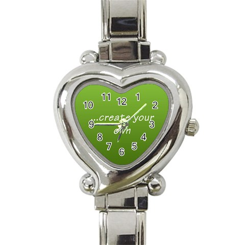 Heart Italian Charm Watch from ArtsNow.com Front