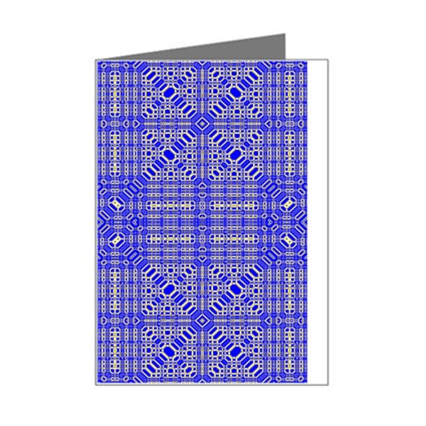 Azul Stitch Mini Greeting Card from ArtsNow.com Left