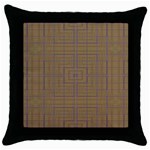 Driver s Plaid Throw Pillow Case (Black)