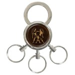 Gemini 3-Ring Key Chain