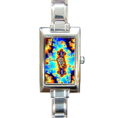 Mand0202 Rectangular Italian Charm Watch from ArtsNow.com Front