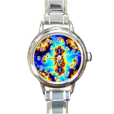 Mand0202 Round Italian Charm Watch from ArtsNow.com Front