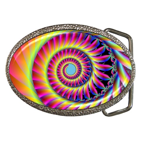 Fractal34 Belt Buckle from ArtsNow.com Front