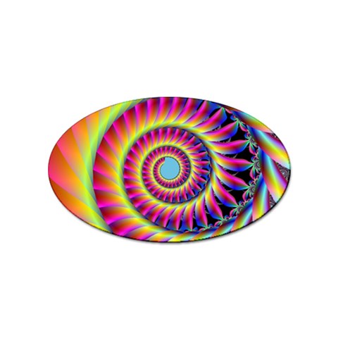 Fractal34 Sticker Oval (10 pack) from ArtsNow.com Front