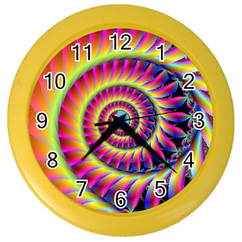 Fractal34 Color Wall Clock from ArtsNow.com Front