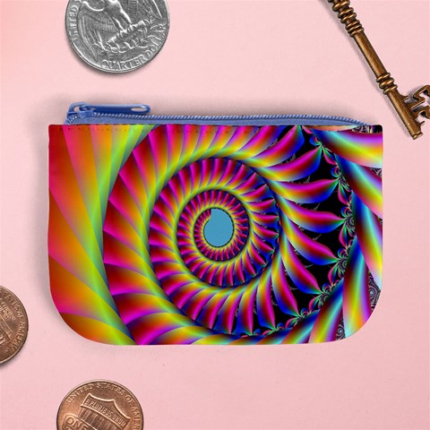 Fractal34 Mini Coin Purse from ArtsNow.com Front