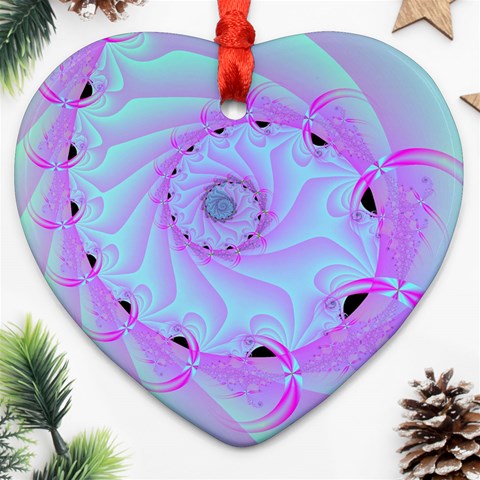 Fractal34 Heart Ornament (Two Sides) from ArtsNow.com Back