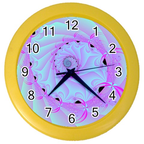 Fractal34 Color Wall Clock from ArtsNow.com Front