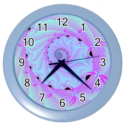 Fractal34 Color Wall Clock from ArtsNow.com Front