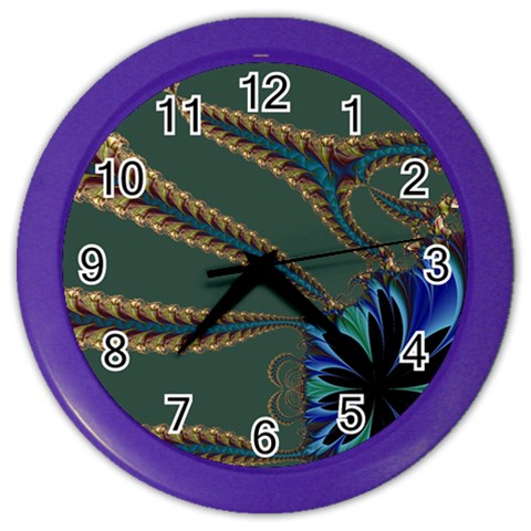 Fractal34 Color Wall Clock from ArtsNow.com Front