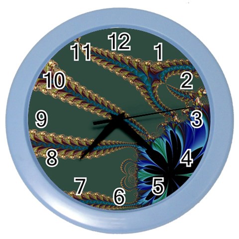 Fractal34 Color Wall Clock from ArtsNow.com Front