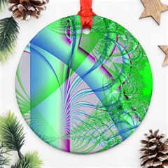 Fractal34 Round Ornament (Two Sides) from ArtsNow.com Back