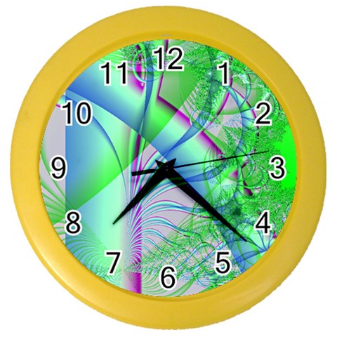 Fractal34 Color Wall Clock from ArtsNow.com Front