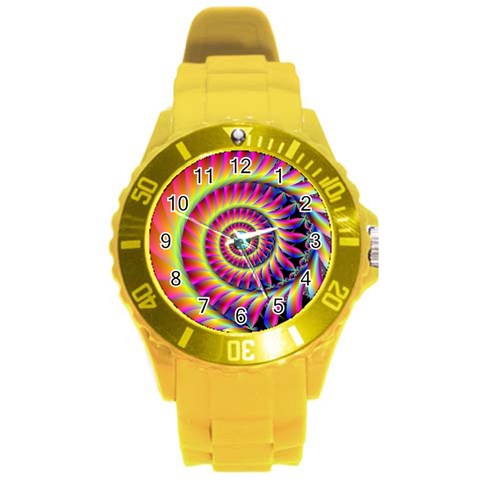 Fractal34 Round Plastic Sport Watch Large from ArtsNow.com Front