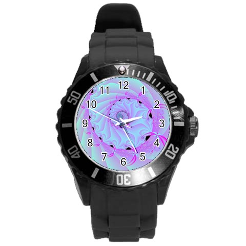 Fractal34 Round Plastic Sport Watch Large from ArtsNow.com Front