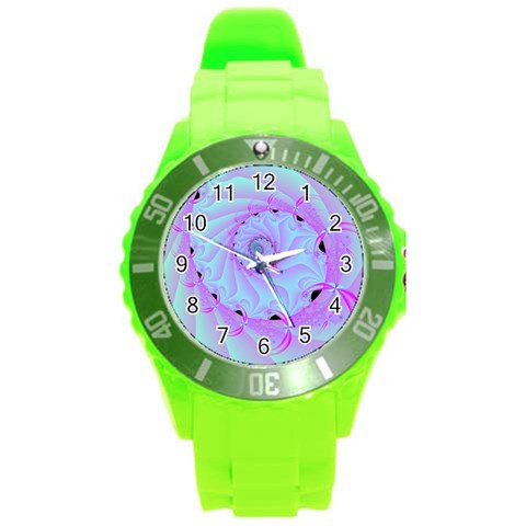 Fractal34 Round Plastic Sport Watch Large from ArtsNow.com Front