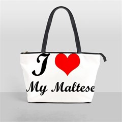 I Love My Maltese Large Shoulder Bag from ArtsNow.com Front