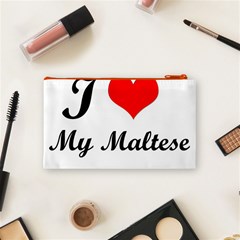 I Love My Maltese Small Makeup Purse from ArtsNow.com Back